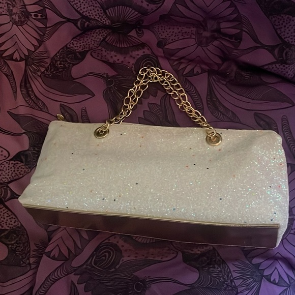 Wild Eye Designs Insulated WINE BAG White Glitter 14.5” x 6” with TUMBLER NWT - Picture 5 of 10